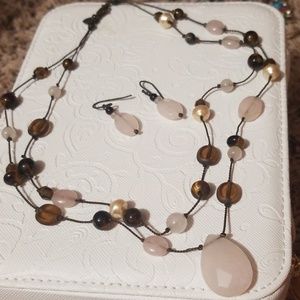 Lia Sophia pink and brown set!